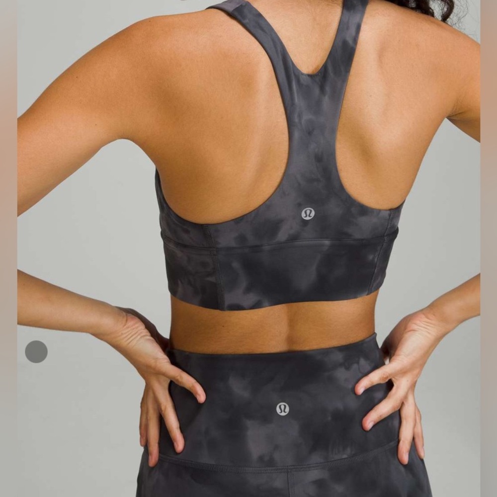 lululemon | Wunder Train Everlux™ Long-Line Bra in Diamond Dye Pitch Grey | 4